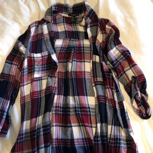 Red White and Blue Dark Flannel